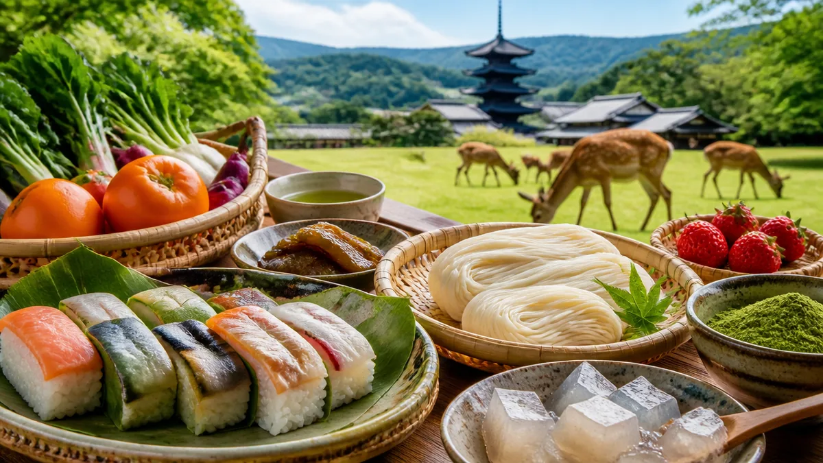 奈良県特産品はどれから知る？定番の「食べる7つ・作る4つ」早見表の解説画像