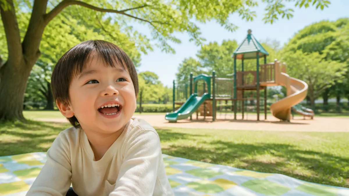西大寺近隣公園を子連れで遊ぶ段取り｜駅徒歩3分・駐車場なし・トイレは隣の会館でのアイキャッチ画像