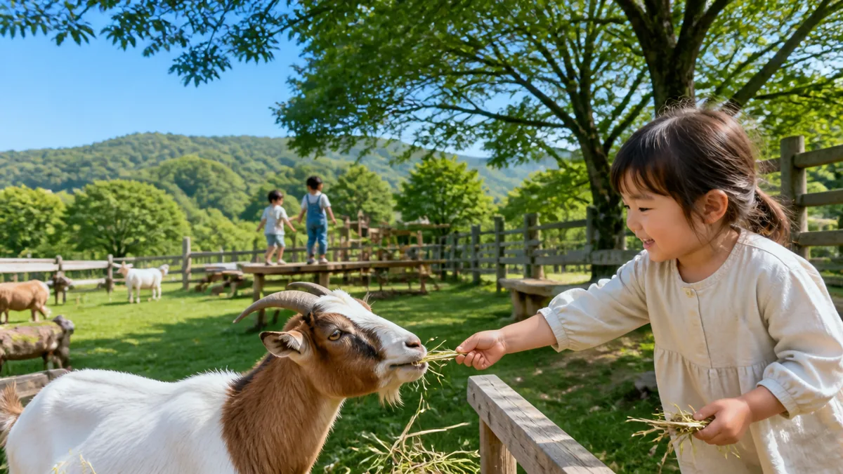 動物とアスレチックで遊べる暗峠の egg cafe KURAGARIの解説画像