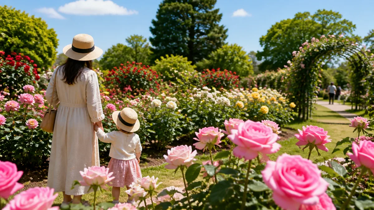 バラは春と秋のいつ見に行く？子連れ散策のタイミングの解説画像