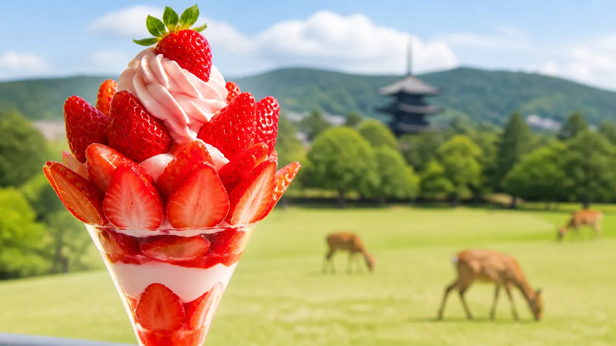 奈良のいちごパフェは「古都華」を軸に選ぶと外さないの解説画像