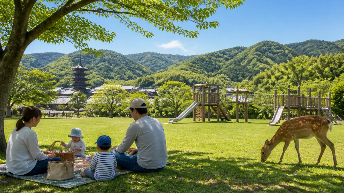 明日香村近隣公園はどんな公園?3.4haで子どもが遊べる場所はここの解説画像
