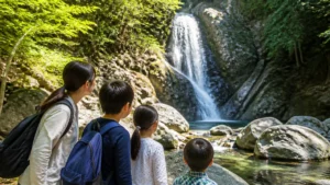 宮の滝を子連れで訪ねる段取り｜日曜は路線バス1往復だけ、資料館200円と岩場の注意点のアイキャッチ画像