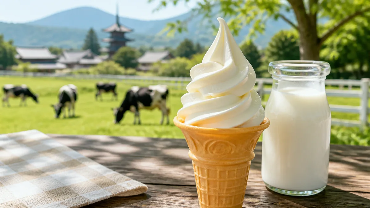 ソフトクリーム500円と瓶牛乳200円、子連れは何を買えばいい？の解説画像