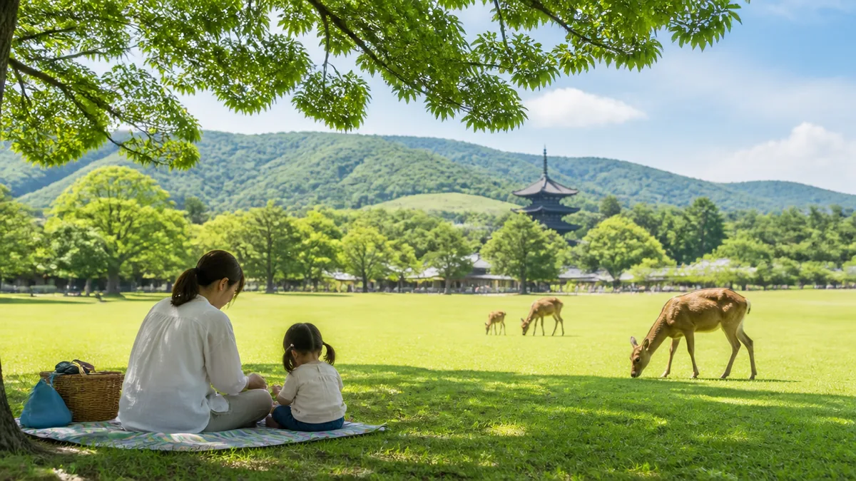 春日野園地はどんな場所？奈良公園で最も広い多目的広場の基本の解説画像